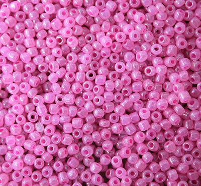 The Bead Store 3mm Seed Beads ~ 20g ~ Ceylon Dark Pink