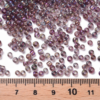 The Bead Store 3mm Seed Beads ~ 20g Rainbow Amethyst