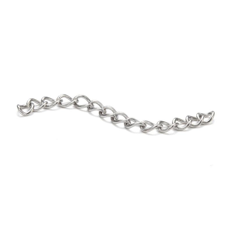 The Bead Store 40mm Stainless Steel Chain for making Chain Extensions ~ Pack of 10