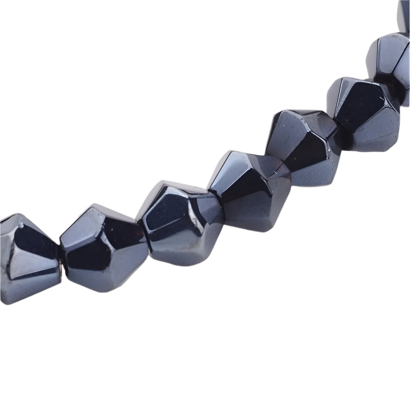 The Bead Store 4mm Glass Bicones Lustred Black approx. 70 beads