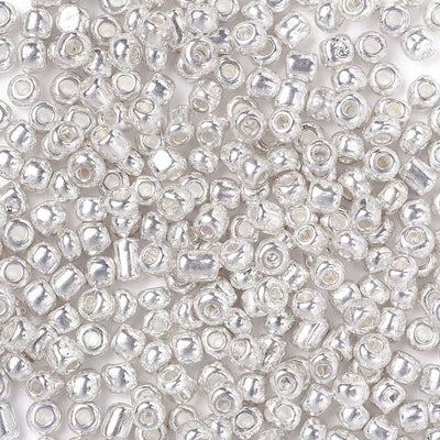 The Bead Store 4mm Seed Beads 20g Metallic Silver