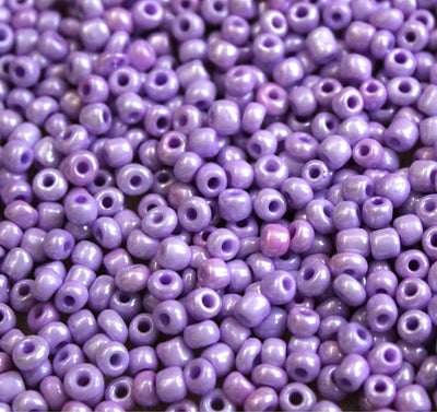 The Bead Store 4mm Seed Beads ~ 20g ~ Opaque Lustred Light Lilac