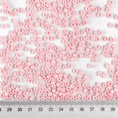 The Bead Store 4mm Seed Beads ~ 20g ~ Opaque Pink