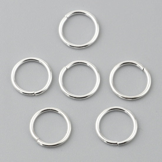The Bead Store 4mm Silver Plated Jump Rings ~ Pack of 200