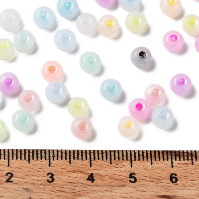 The Bead Store 5.5x3.5mm Glass Seed Beads Mixed Jade Colours 20 grams