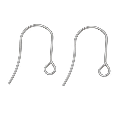 The Bead Store 5 Pairs of 19mm Stainless Steel Ear Wires ~ Tarnish Resistant