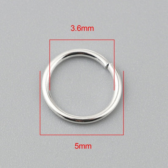The Bead Store 5mm Silver Plated Jump Rings ~ Pack of 200