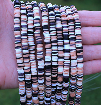 The Bead Store 6mm Polymer Clay Katsuki Beads ~ Coffee Mix ~ approx. 290-320 beads