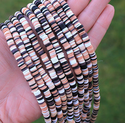 The Bead Store 6mm Polymer Clay Katsuki Beads ~ Coffee Mix ~ approx. 290-320 beads