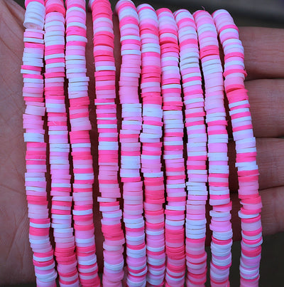 The Bead Store 6mm Polymer Clay Katsuki Beads ~ Pink Mix ~ approx. 290-320 beads