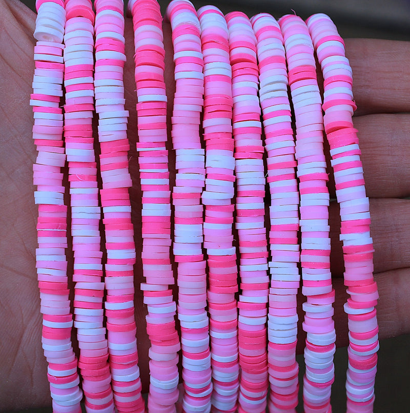 The Bead Store 6mm Polymer Clay Katsuki Beads ~ Pink Mix ~ approx. 290-320 beads