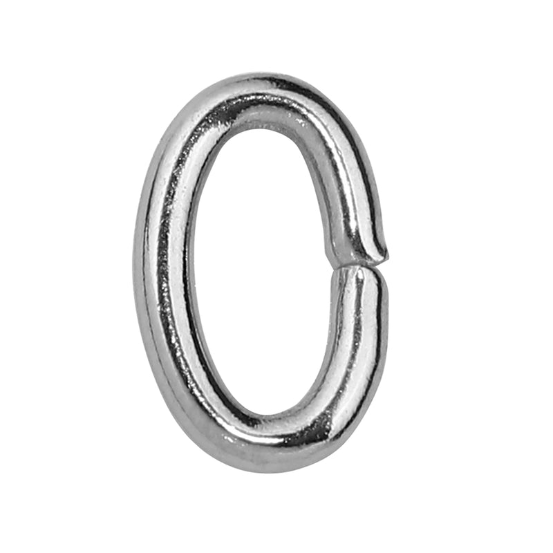 The Bead Store 8x5mm Oval Stainless Steel Jump Rings ~ Pack of 20