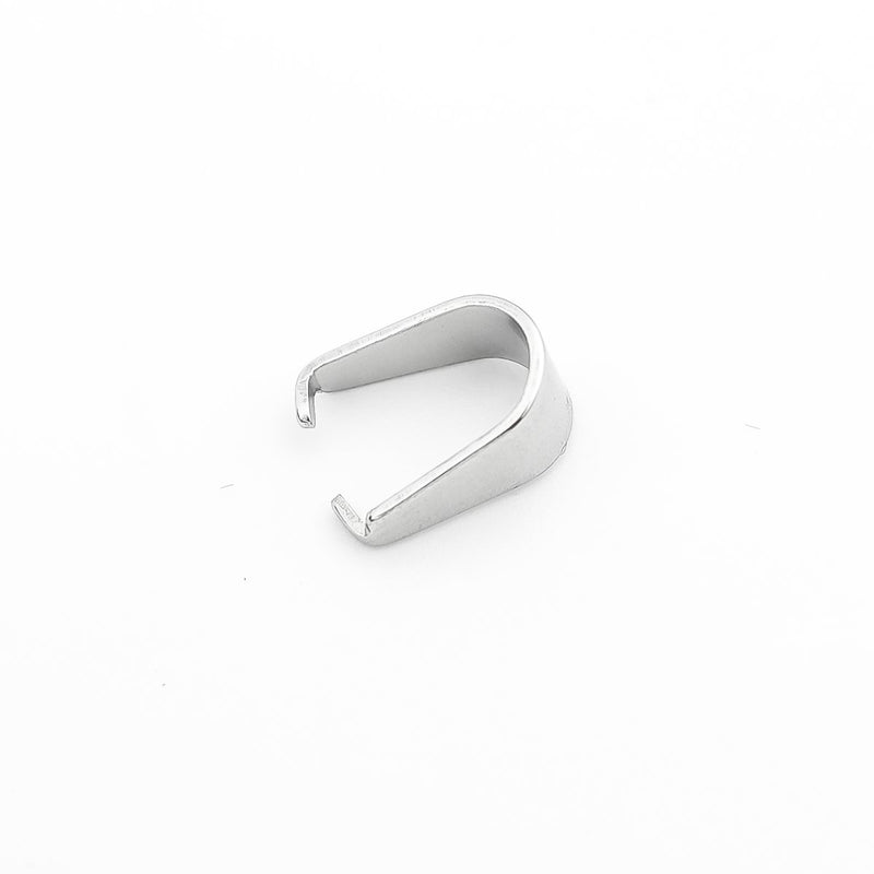 The Bead Store 8x7mm Stainless Steel Pinch Bail