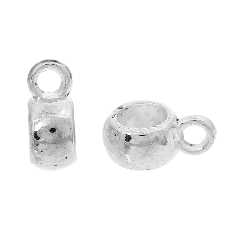 The Bead Store 9x4mm Silver Plated Bails ~ Pack of 10