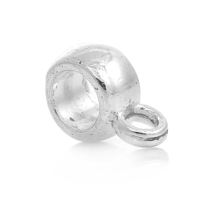 The Bead Store 9x4mm Silver Plated Bails ~ Pack of 10