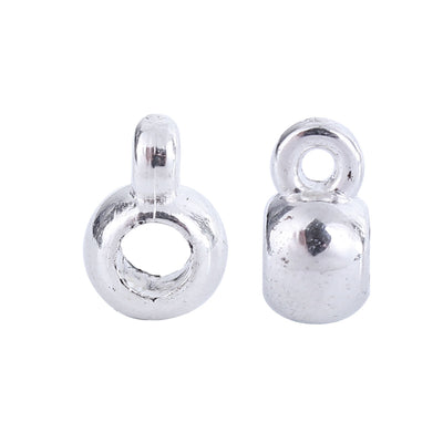 The Bead Store 9x5mm Silver Plated Plastic Bails Pack of 20