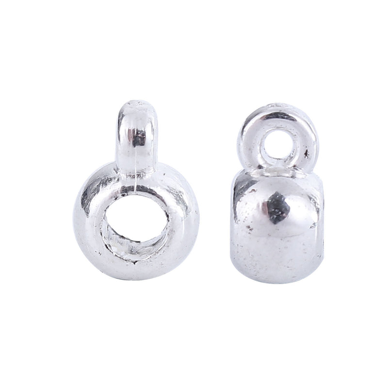 The Bead Store 9x5mm Silver Plated Plastic Bails Pack of 20