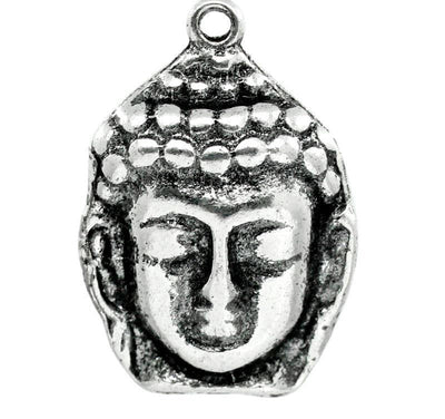 The Bead Store Antique Silver Plated Buddha Pendant