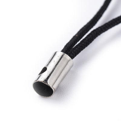 The Bead Store Black Nylon Cord Phone Straps for Making Mobile Phone Charms
