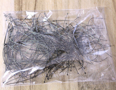 The Bead Store Black Plated Ball Headpins (Soft, Bent) ~ 60mm ~ Over 150 pcs