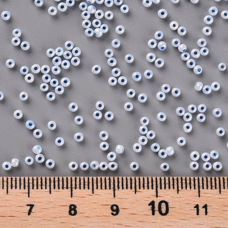 The Bead Store FGB Seed Beads ~ Size 11/0 Ceylon Sky Blue ~ 20 grams