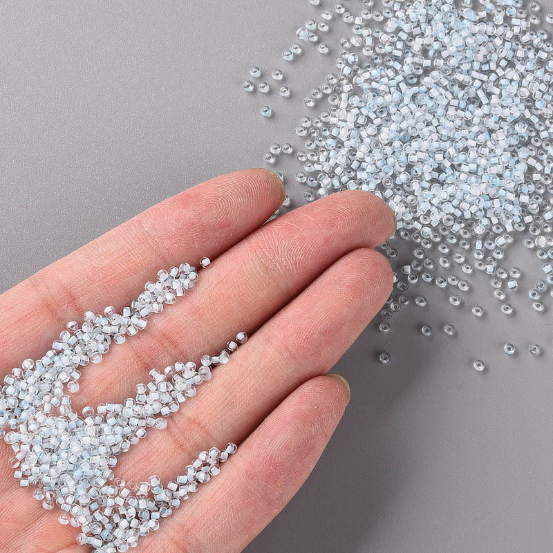 The Bead Store FGB Seed Beads ~ Size 11/0 Inside Colours Aqua ~ 20 grams