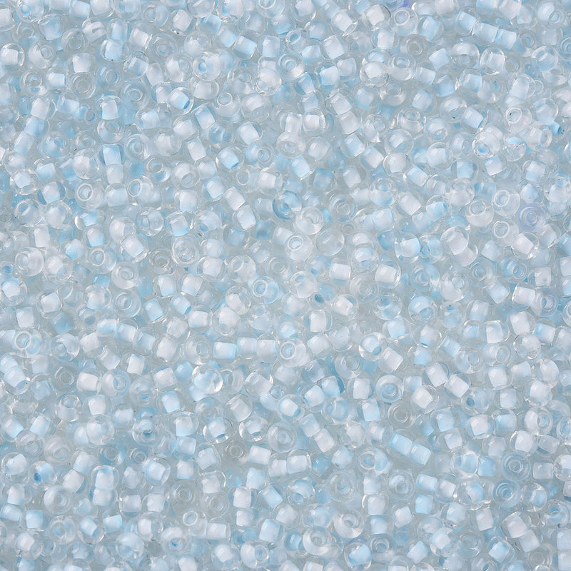 The Bead Store FGB Seed Beads ~ Size 11/0 Inside Colours Aqua ~ 20 grams