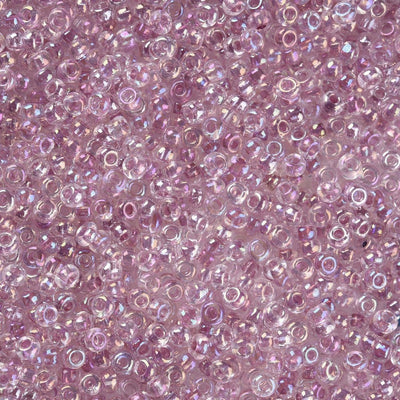 The Bead Store FGB Seed Beads ~ Size 11/0 Inside Colours Pale Amethyst AB ~ 20 grams