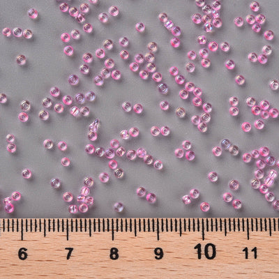 The Bead Store FGB Seed Beads ~ Size 11/0 Inside Colours Pink AB ~ 20 grams