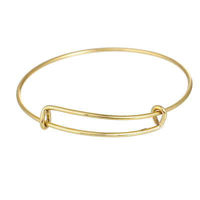 The Bead Store Gold Plated Expandable Charm Bangle ~ approx. 21-27cm