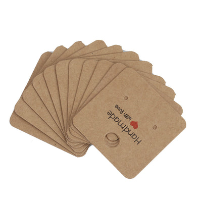 The Bead Store "Handmade with Love" Earrings Display Cards ~ 40x40cm ~ Pack of 10