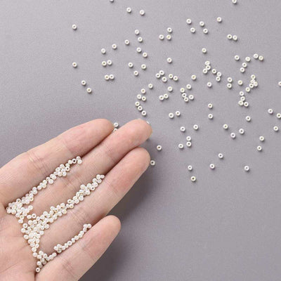 The Bead Store Size 11/0 FGB Seed Beads Creamy White 20 grams