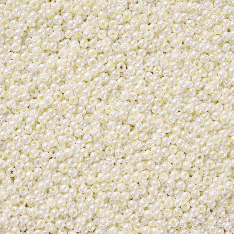 The Bead Store Size 11/0 FGB Seed Beads Creamy White 20 grams