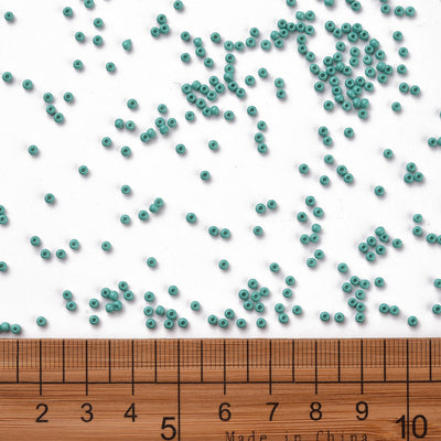 The Bead Store Size 11/0 FGB Seed Beads Opaque Turquoise 20 grams