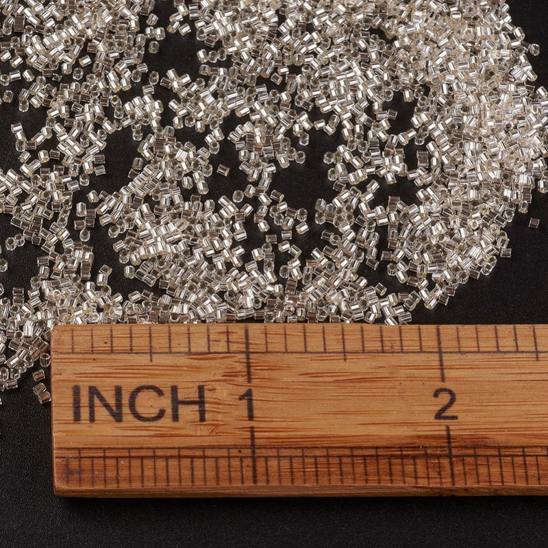 MGB Matsuno Seed Beads ~ Size 15/0 ~ Silver Lined Crystal ~ 5 grams