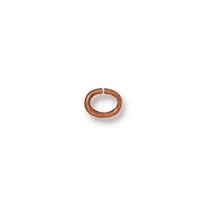 TierraCast Medium Oval Jump Rings x 10 ~ 5mm ~ Copper