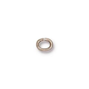 TierraCast Medium Oval Jump Rings x 10 ~ 5mm ~ Bright Rhodium