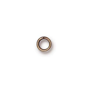TierraCast Round Jump Rings x 10 ~ 4mm Round Brass ~ Brass Oxide