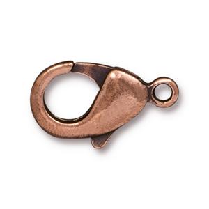 TierraCast Lobster Clasp ~ Antique Copper ~ 23mm x 13mm