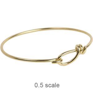 TierraCast Wire Bracelet ~ Bright Brass