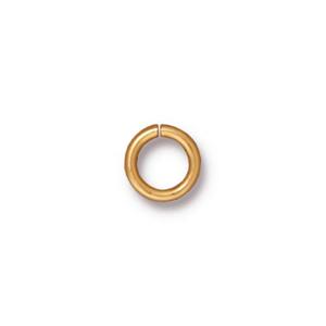 TierraCast Round Jump Rings x 10 ~ 5mm (7mm Outer edge)~ Gold Plate