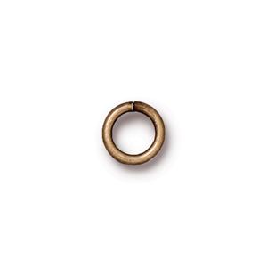 TierraCast Round Jump Rings x 10 ~ 5mm (7mm Outer edge)~ Brass Oxide