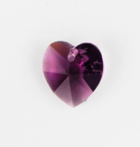 Swarovski Crystal Heart ~ 10mm ~ Amethyst
