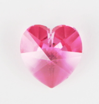 Swarovski Crystal Heart ~ 10mm ~ Rose