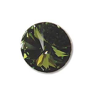 Swarovski Crystal Round Rivoli Stone ~ 11mm ~ Olivine