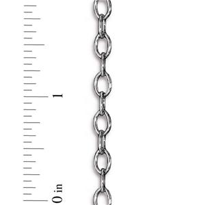 TierraCast Brass Cable Chain ~ 8 x 5mm Links ~ Antique Silver ~ Sold per inch