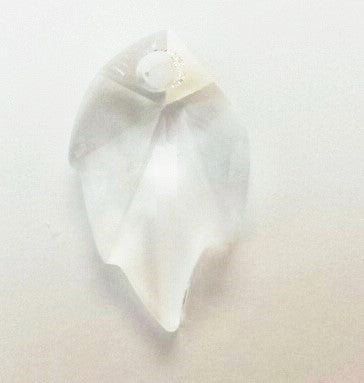 Swarovski Leaf Pendant ~ 26x16mm ~ Crystal