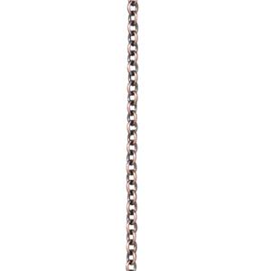 TierraCast Brass Cable Chain ~ 1,25mm ~ Antique Copper~ Sold per inch