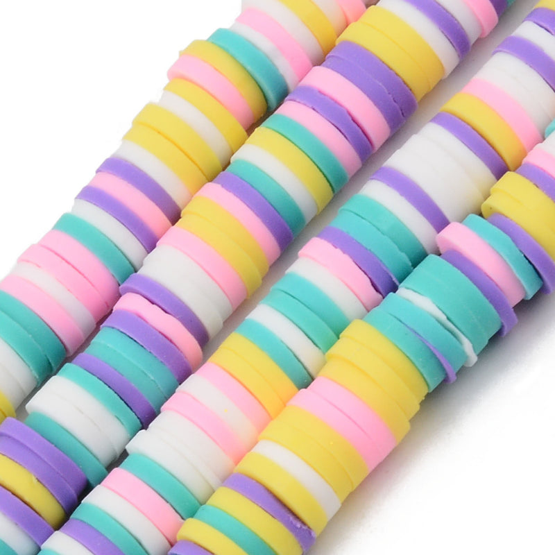 1 Strand of 6mm Polymer Clay Katsuki Beads ~ Candy Mix ~ approx. 290-320 beads
