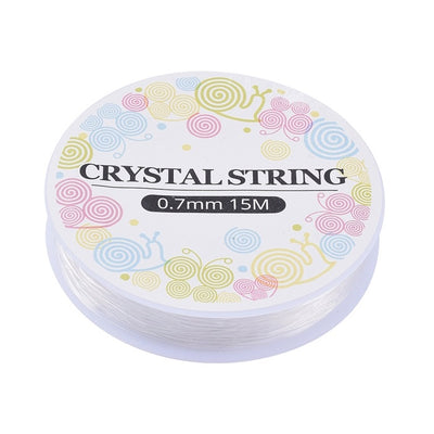 Crystal Elastic ~ 0.7mm Clear Stretch Cord ~ 15m-spool